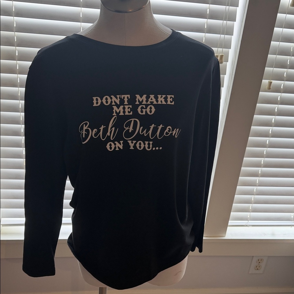 Black Graphic Women's Top